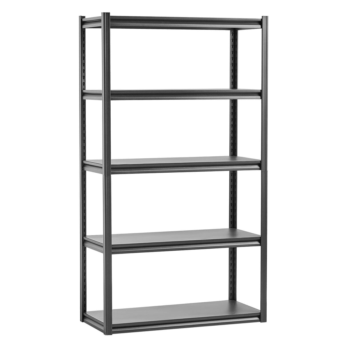 5 Tier Garage Storage Shelving Unit 2000lb Metal Rack Black