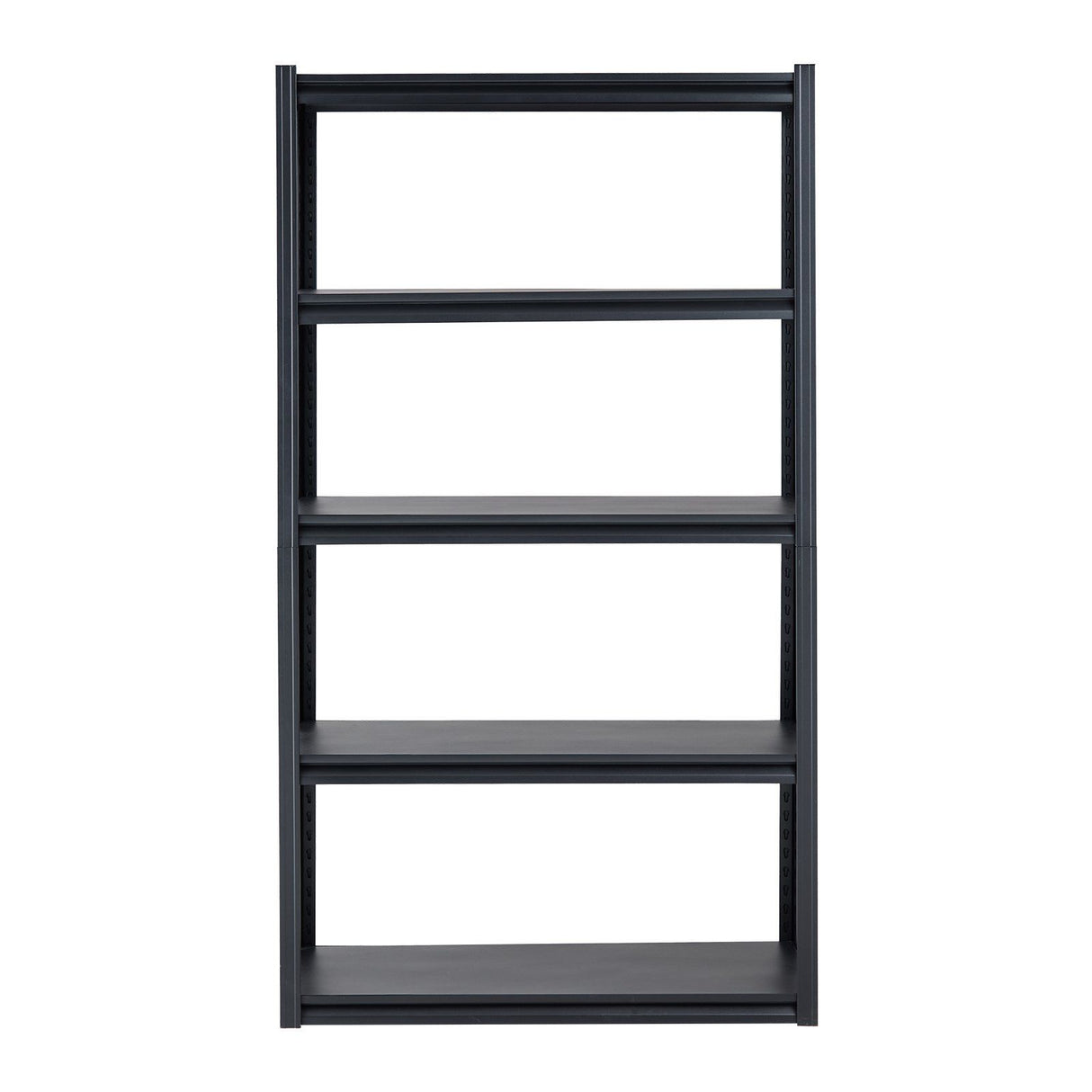 5 Tier Garage Storage Shelving Unit 2000lb Metal Rack Black