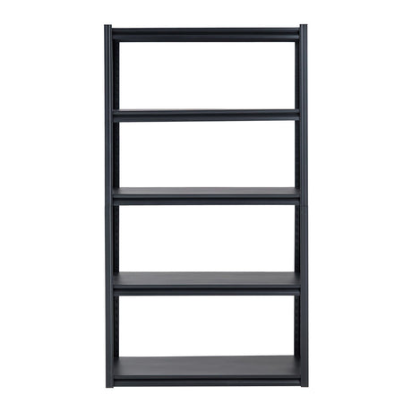 5 Tier Garage Storage Shelving Unit 2000lb Metal Rack Black