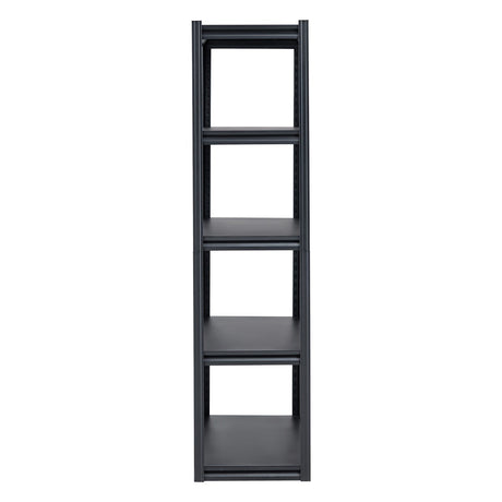 5 Tier Garage Storage Shelving Unit 2000lb Metal Rack Black
