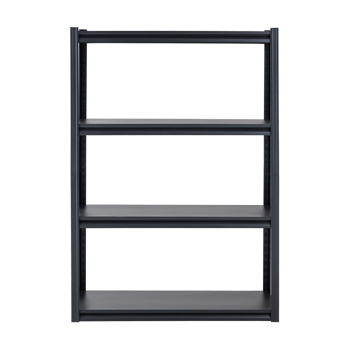 4 Tier Garage Storage Shelving Unit 2400lb Metal Rack Black