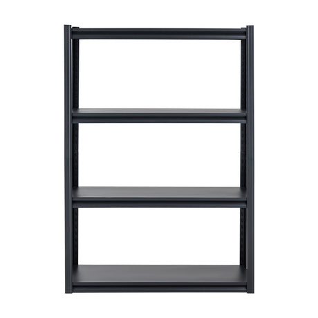 4 Tier Garage Storage Shelving Unit 2400lb Metal Rack Black