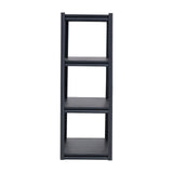 4 Tier Garage Storage Shelving Unit 2400lb Metal Rack Black