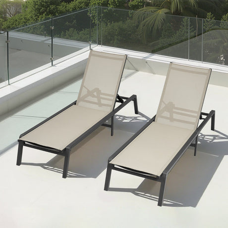 Kewarra Sun Lounge, Foldable Aluminium