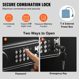 Lazise Gun Safe, 6 to 8 Rifle Cabinet, Digital and Key Lock
