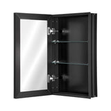 Hynam 356mm Mirror Cabinet, Black