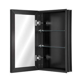 Hynam 356mm Mirror Cabinet, Black