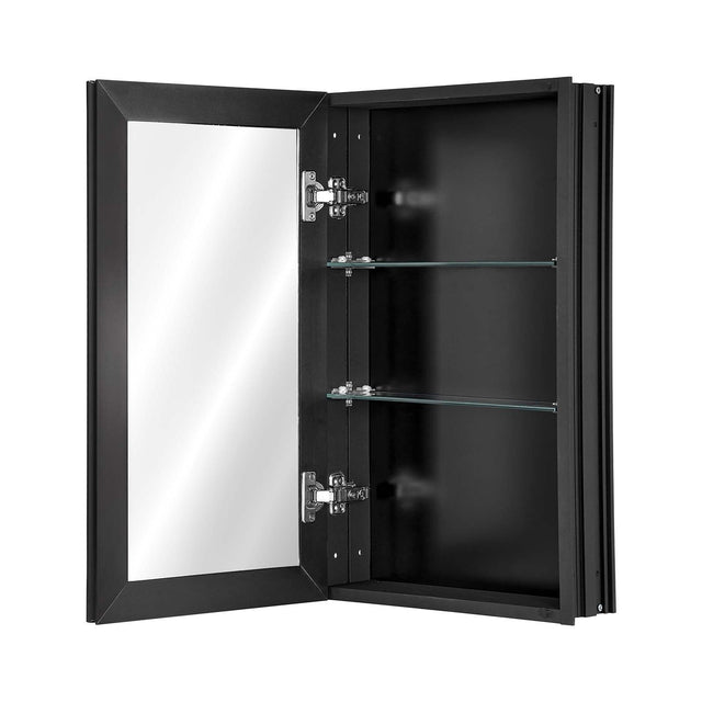 Hynam 356mm Mirror Cabinet, Black