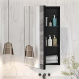 Hynam 356mm Mirror Cabinet, Black