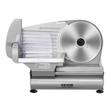 Electric meat slicer with 190 mm SUS420 stainless steel blade and blade guard