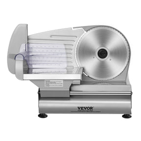 Electric meat slicer with 190 mm SUS420 stainless steel blade and blade guard