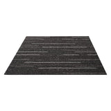 Desenzano set of reusable grey soft padded carpet tiles with corner stickers