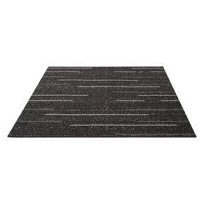 Desenzano set of reusable grey soft padded carpet tiles with corner stickers