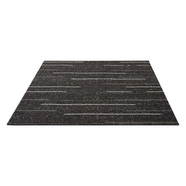 Desenzano set of reusable grey soft padded carpet tiles with corner stickers