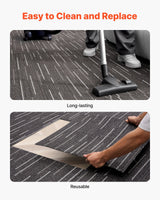 Desenzano Carpet Tiles, Reusable, Soft Padded, 610x610mm, Grey, 24pcs