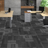 Salo Carpet Tiles, Reusable, Soft Padded, 24x24 inch, Mixed Grey, 24pcs
