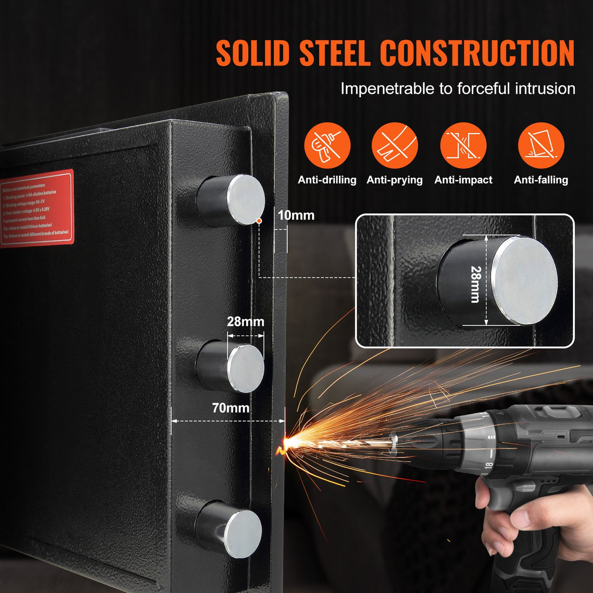 Maggiore Depository Safe, 2.5 cu.ft, Drop Slot, Electronic Lock