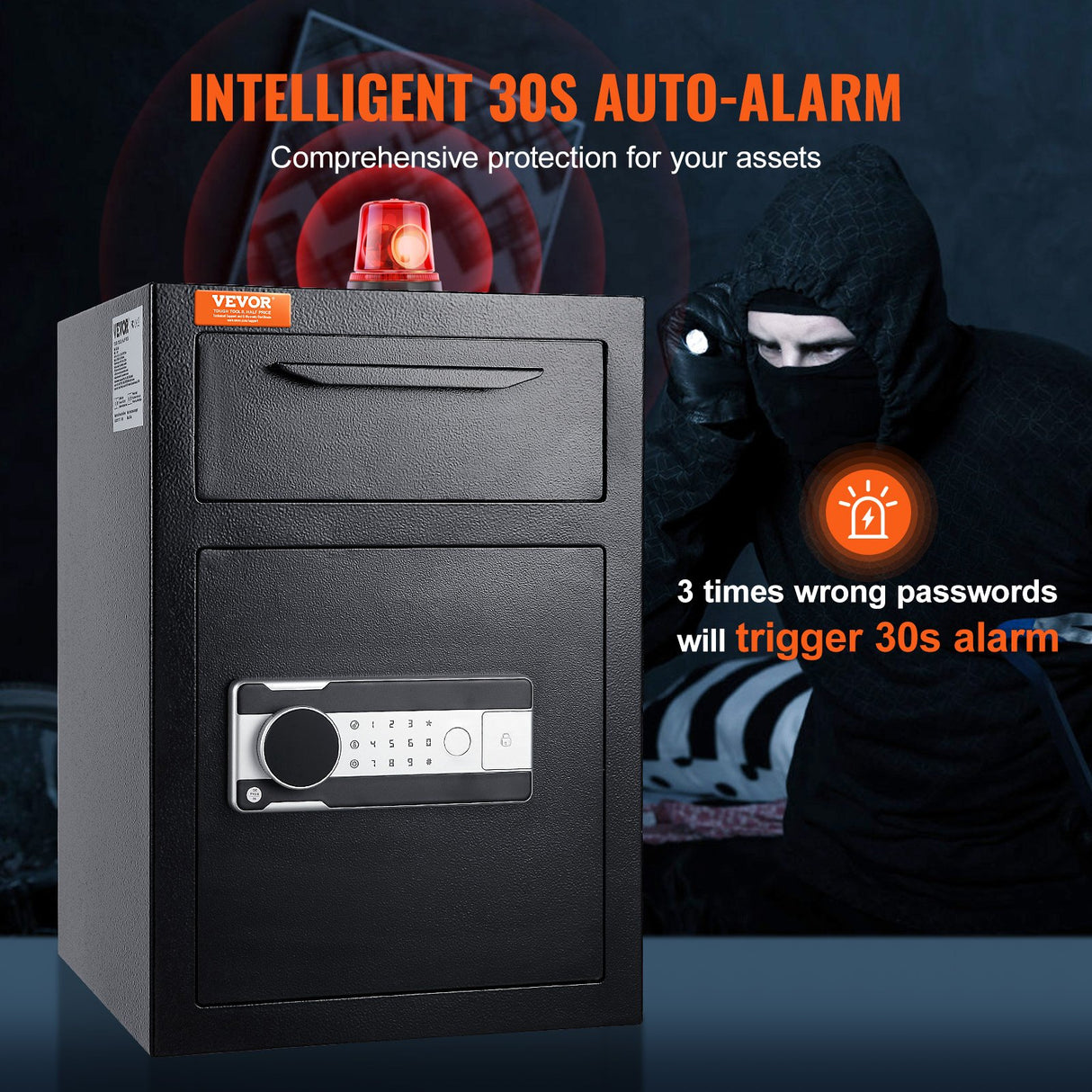 Maggiore Depository Safe, 2.5 cu.ft, Drop Slot, Electronic Lock