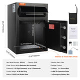 Maggiore Depository Safe, 2.5 cu.ft, Drop Slot, Electronic Lock