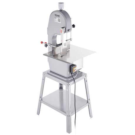 Rear view of the commercial bone sawing machine showing the drive housing