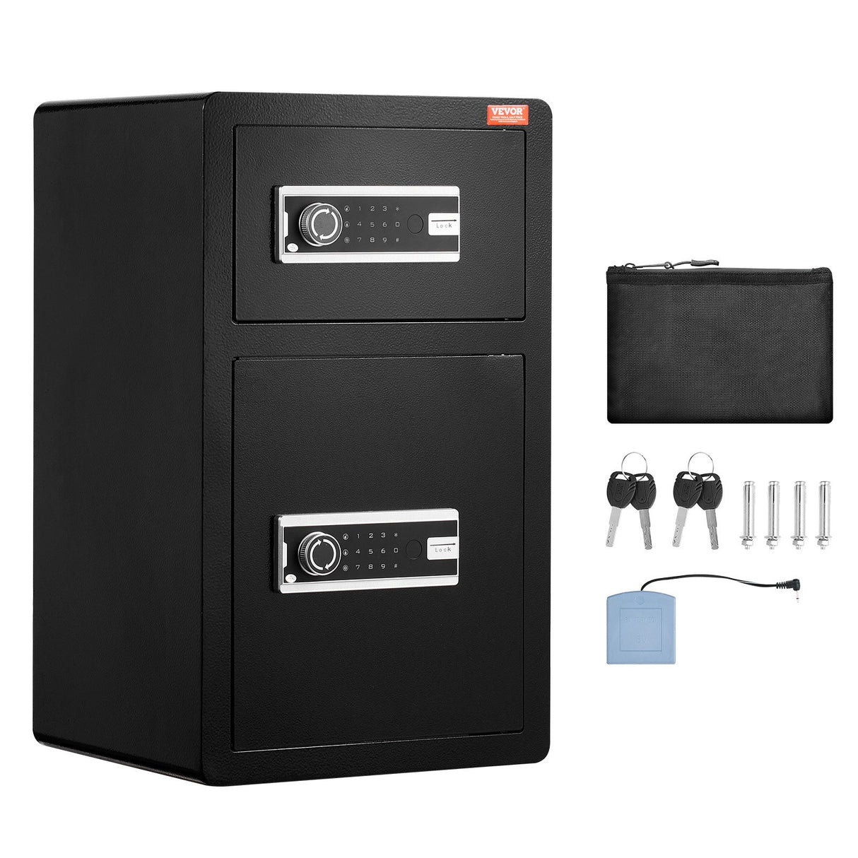 Orta Safe Box, 4.5 cu.ft, Double Door, Key and Digital Lock