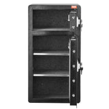 Iseo double door steel safe box with digital keypad in black