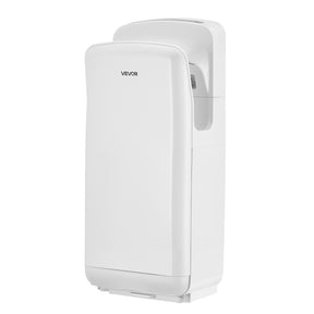Vertical white hand dryer with HEPA filter