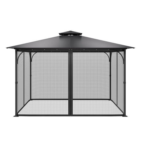 Dimension diagram of the 3.4 x 3.4 x 2.26 m gazebo replacement netting