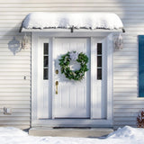 VEVOR Window Door Awning Canopy 965 x 1987 mm, UPF 50+ Polycarbonate Entry Door Outdoor Window Awning Exterior, Front Door Overhang Awning for Sun Shutter, UV, Rain, Snow Protection, Hollow Sheet