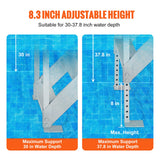 Ericeira Pool Ladder, 4 Step Adjustable Aluminium