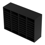Dulwich 36 Compartment Literature Organiser Shelf, Black