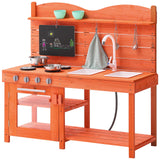 Wooden outdoor mud kitchen play set