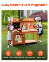 Mud kitchen simulated stove and oven