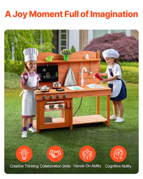 Mud kitchen simulated stove and oven