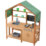 Wooden mud kitchen dimensions overview