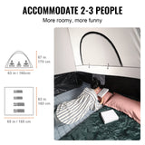 SUV Camping Tent, 10x10ft, Waterproof, 5-8 Person, with Awning