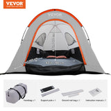 SUV Camping Tent, 10x10ft, Waterproof, 5-8 Person, with Awning