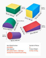 Soft PU covered foam play blocks