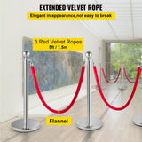 Silver stanchion post top with rope adapters