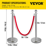 Velvet rope hook attachment