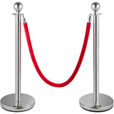 Silver stanchion set dimensions