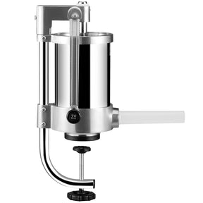 Vertical sausage stuffer with 1.5 L stainless steel cylinder