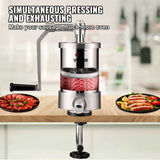 Air release valve on the sausage stuffer cylinder