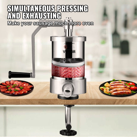 Air release valve on the sausage stuffer cylinder