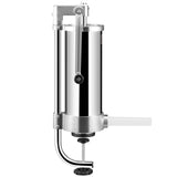 Vertical sausage stuffer with 3 L stainless steel cylinder