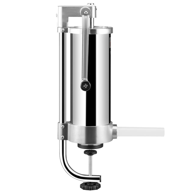 Vertical sausage stuffer with 3 L stainless steel cylinder