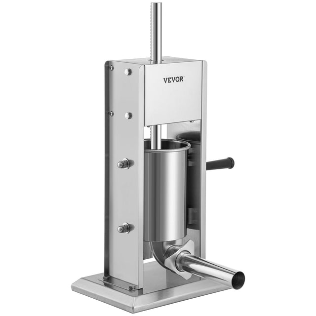 Vertical sausage stuffer with 3 L stainless steel cylinder