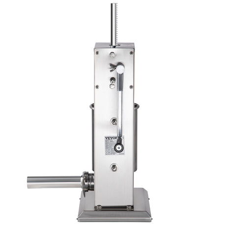 Sausage stuffer supplied with four stainless steel filling tubes
