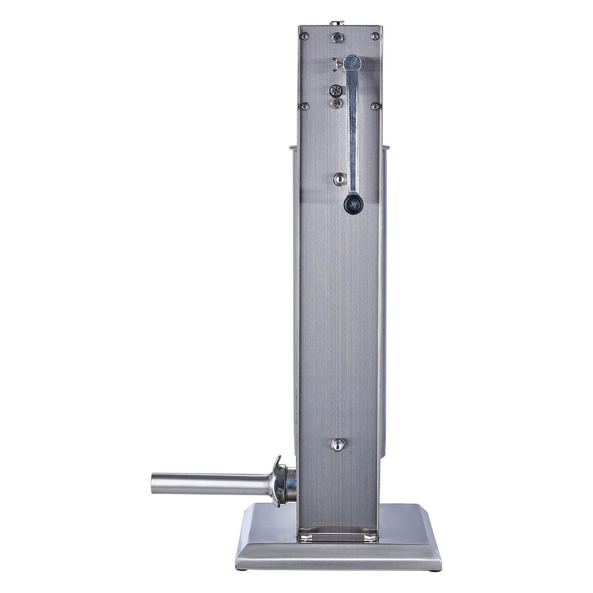 Vertical 7 L sausage stuffer disassembled for cleaning