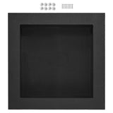 Recessed ready-to-tile shower niche, black, 40 x 40 cm single shelf